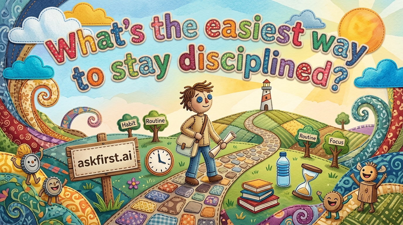 What’s the easiest way to stay disciplined? What’s the easiest way to stay disciplined?
