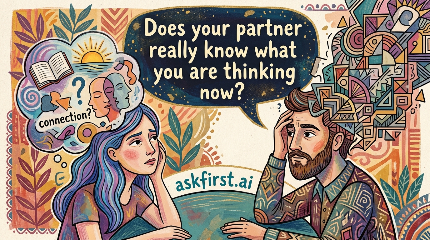 Does your partner really know what you are thinking now? Does your partner really know what you are thinking now?