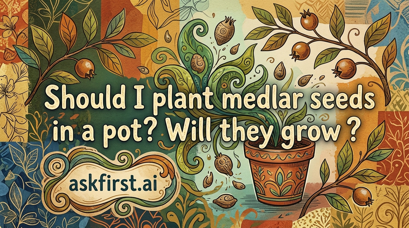 Should I plant medlar seeds in a pot? Will they grow ? Should I plant medlar seeds in a pot? Will they grow ?