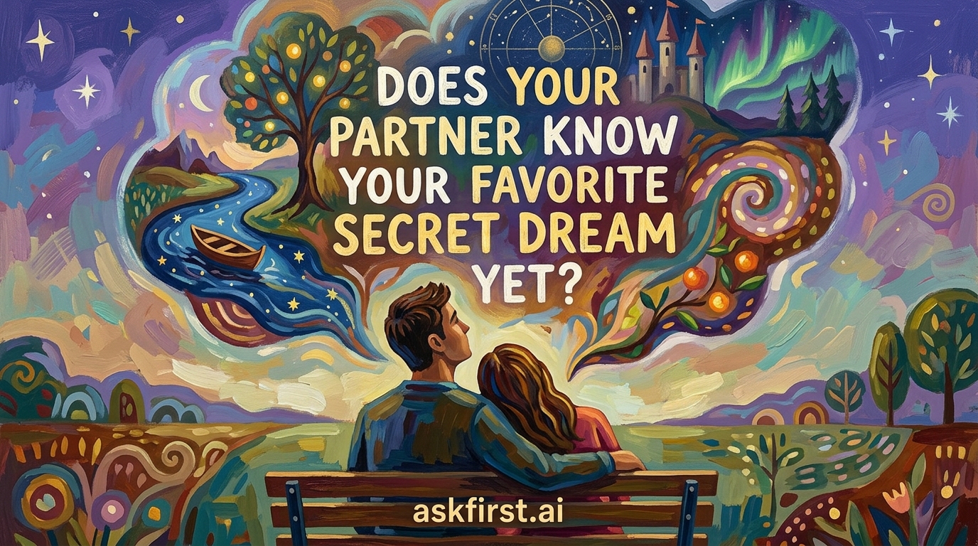Does your partner know your favorite secret dream yet? Does your partner know your favorite secret dream yet?