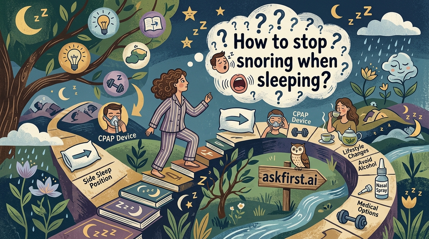 How to stop snoring when sleeping? How to stop snoring when sleeping?