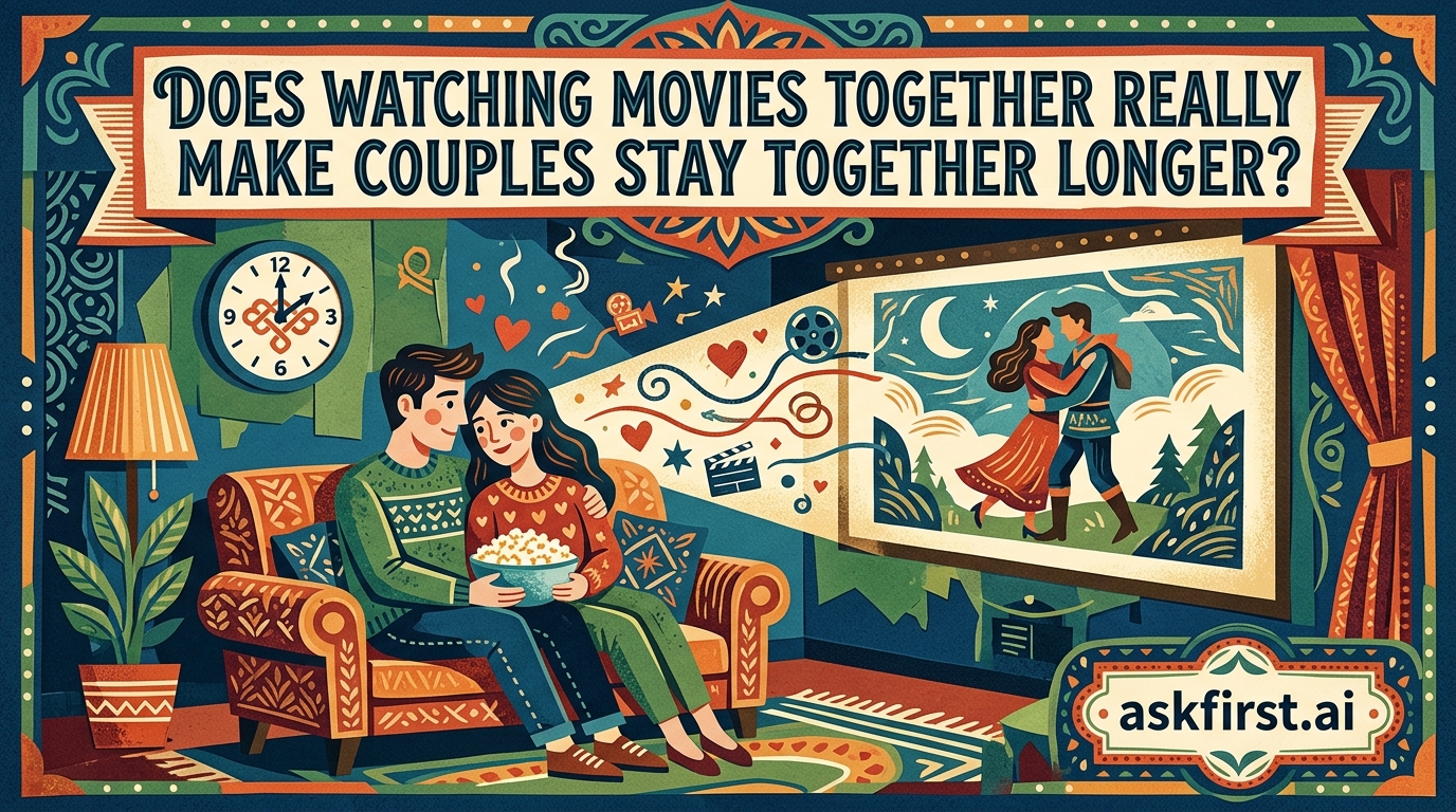 Does watching movies together really make couples stay together longer? Does watching movies together really make couples stay together longer?