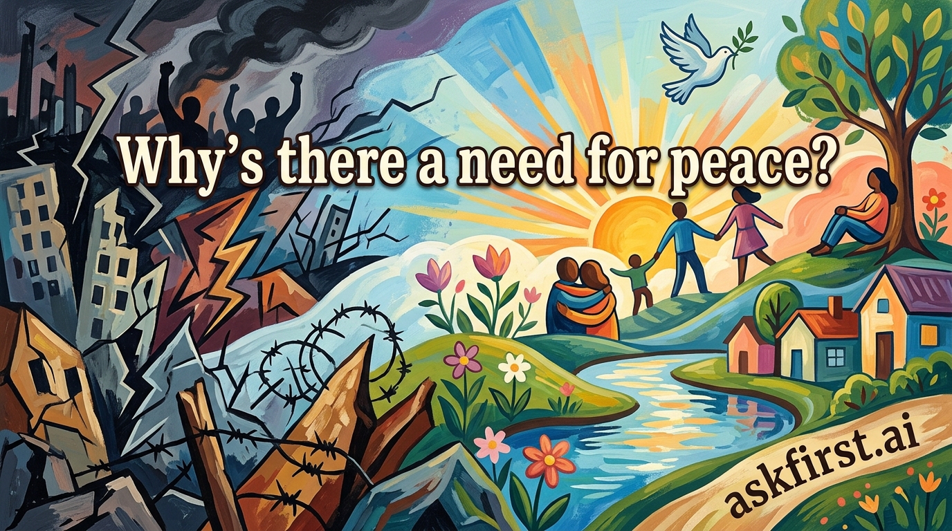 Why's there a need for peace? Why's there a need for peace?