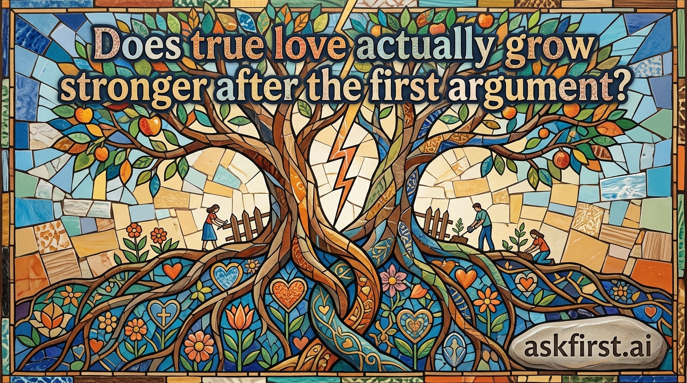 Does true love actually grow stronger after the first argument? Does true love actually grow stronger after the first argument?