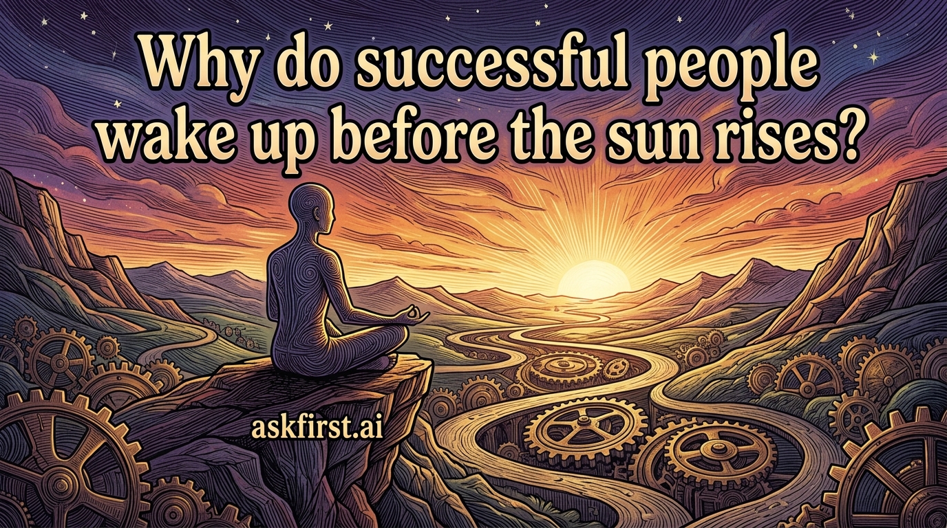 Why do successful people wake up before the sun rises? Why do successful people wake up before the sun rises?