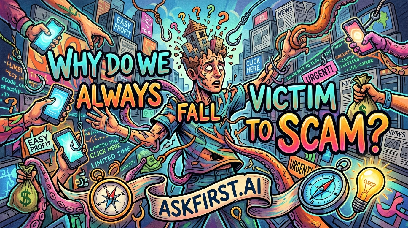 Why do we always fall victim to scam ? Why do we always fall victim to scam ?