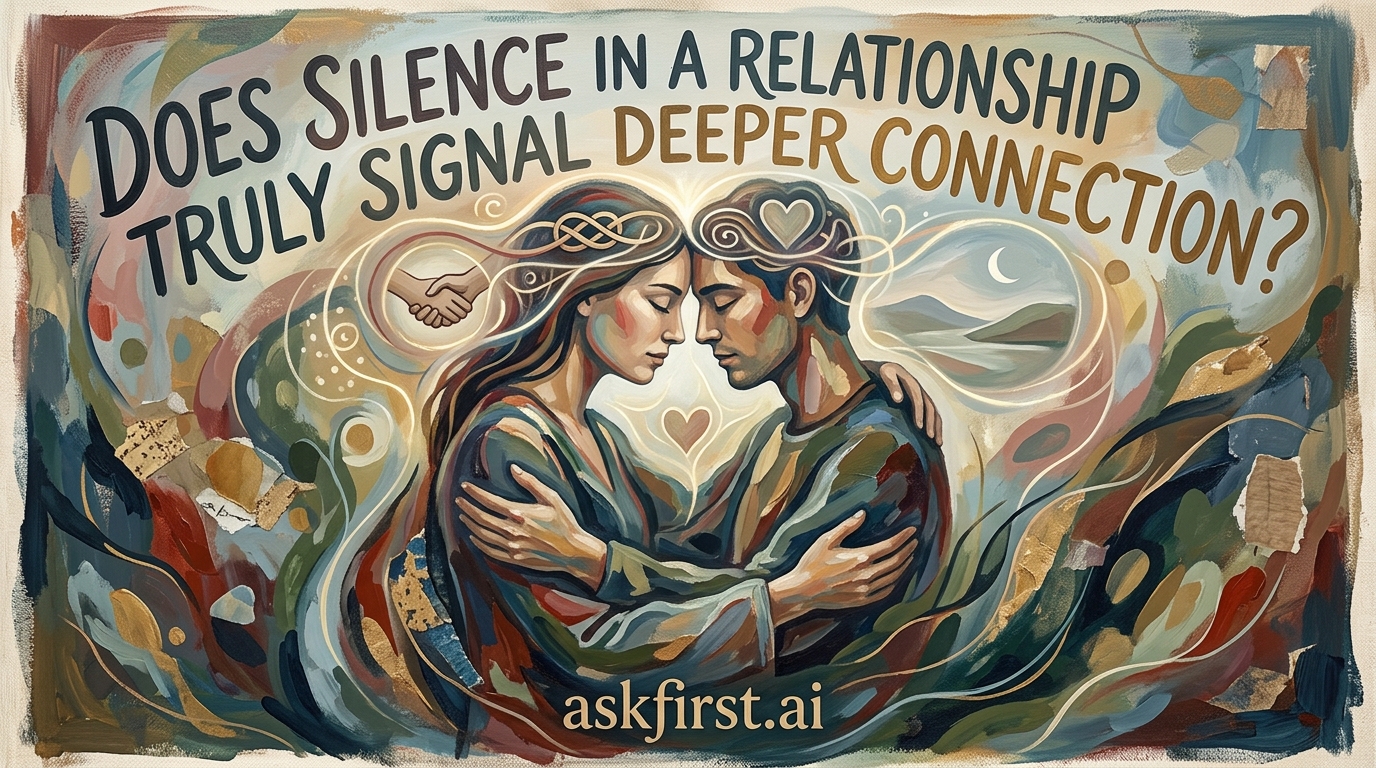 Does silence in a relationship truly signal deeper connection? Does silence in a relationship truly signal deeper connection?