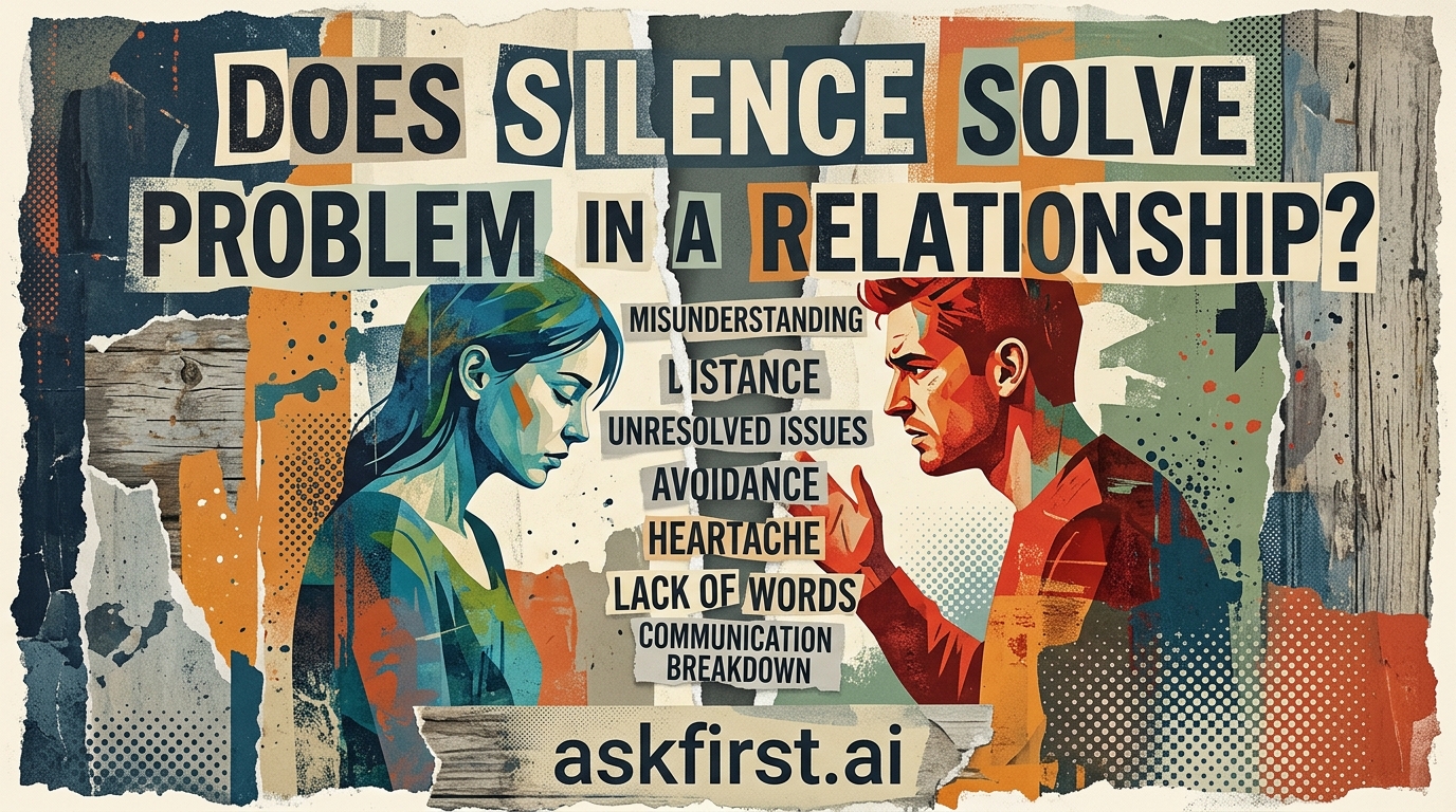 Does silence solve problem in a relationship? Does silence solve problem in a relationship?