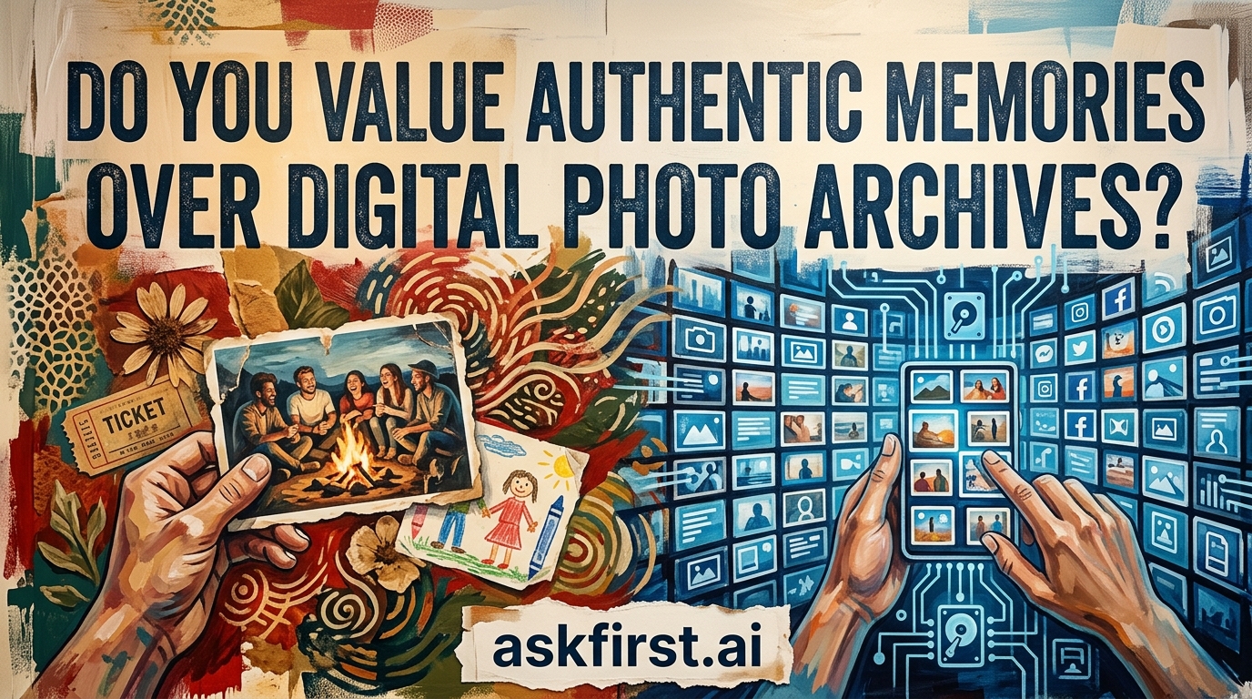 Do you value authentic memories over digital photo archives? Do you value authentic memories over digital photo archives?