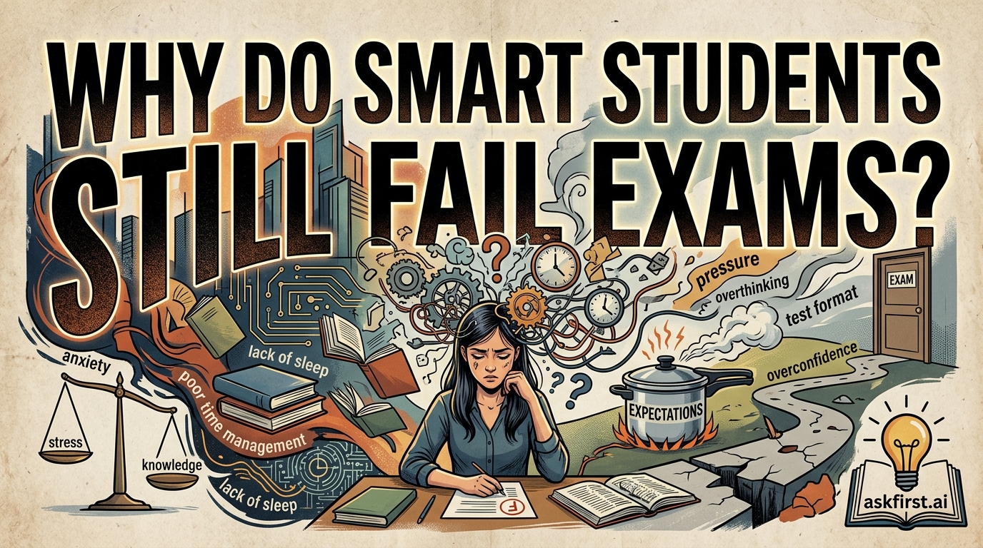 Why do smart students still fail exams? Why do smart students still fail exams?