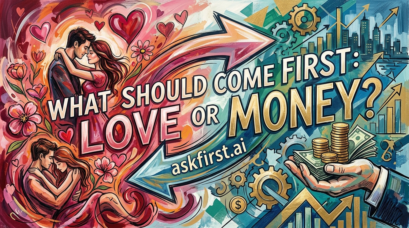 What should come first: love or money? What should come first: love or money?
