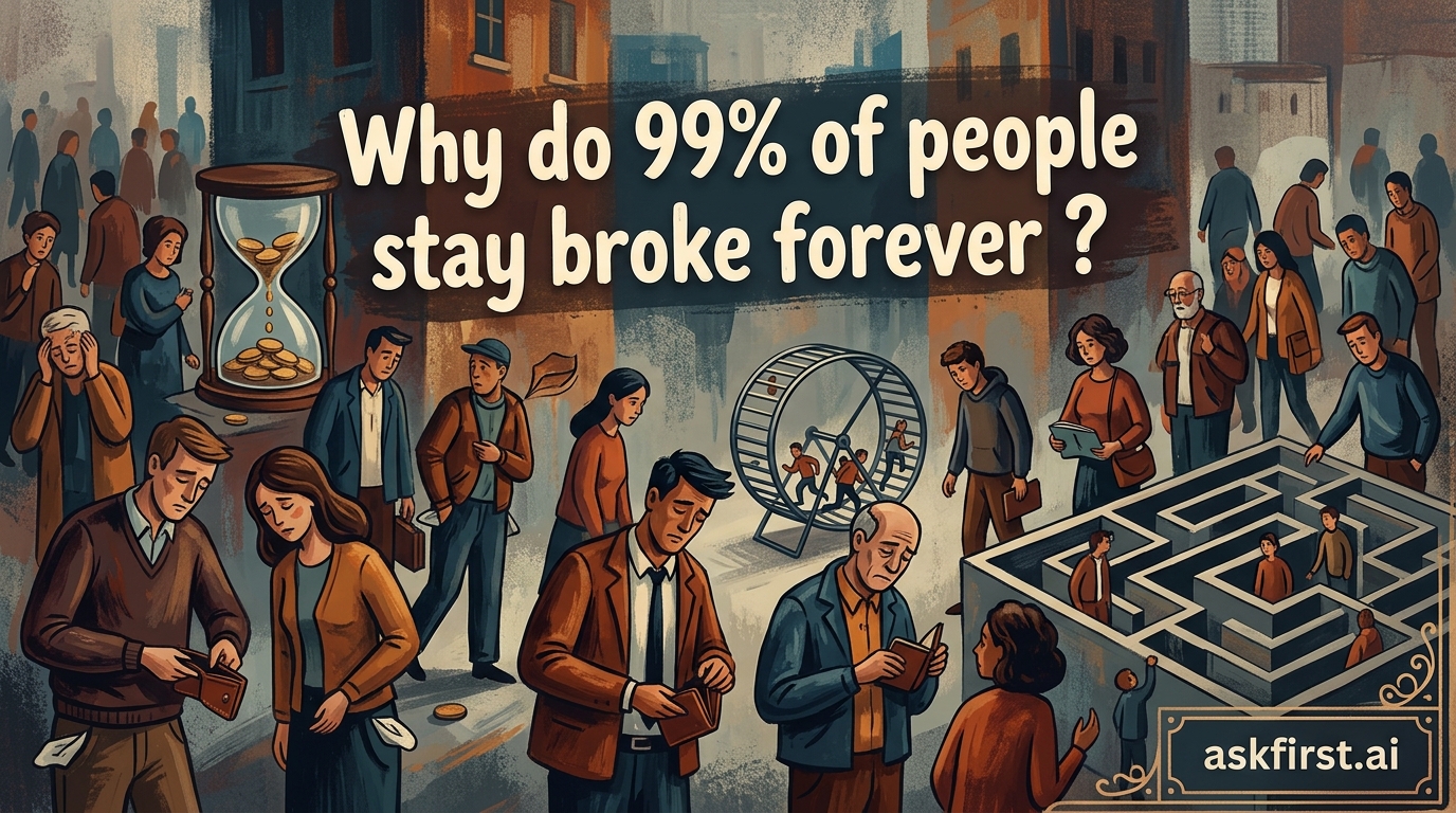 Why do 99% of people stay broke forever ? Why do 99% of people stay broke forever ?