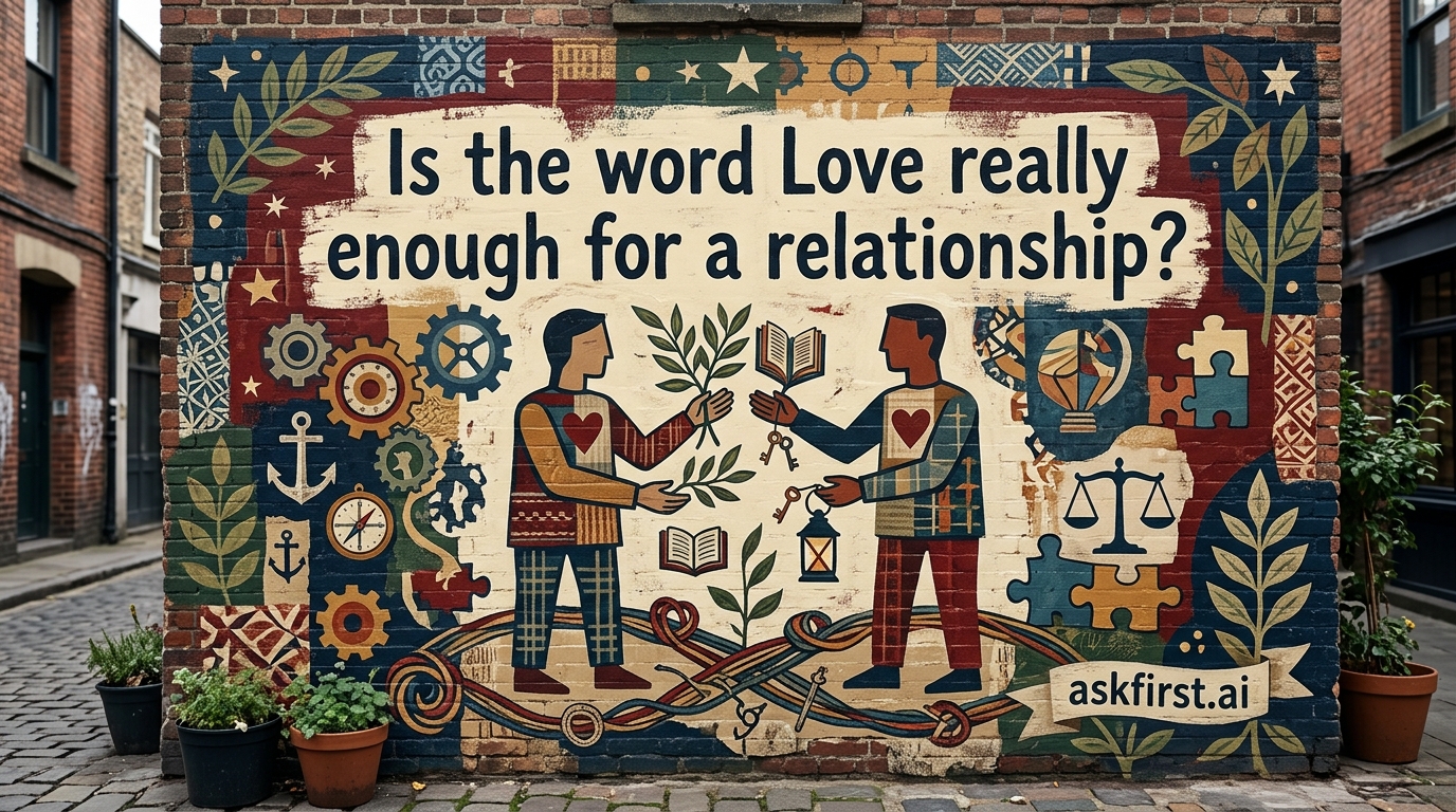 Is the word Love really enough for a relationship? Is the word Love really enough for a relationship?