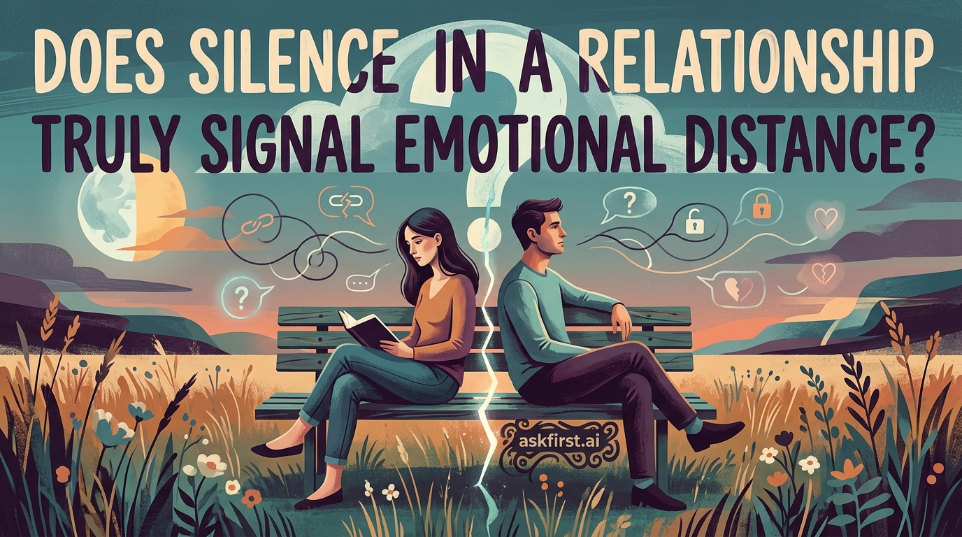 Does silence in a relationship truly signal emotional distance? Does silence in a relationship truly signal emotional distance?