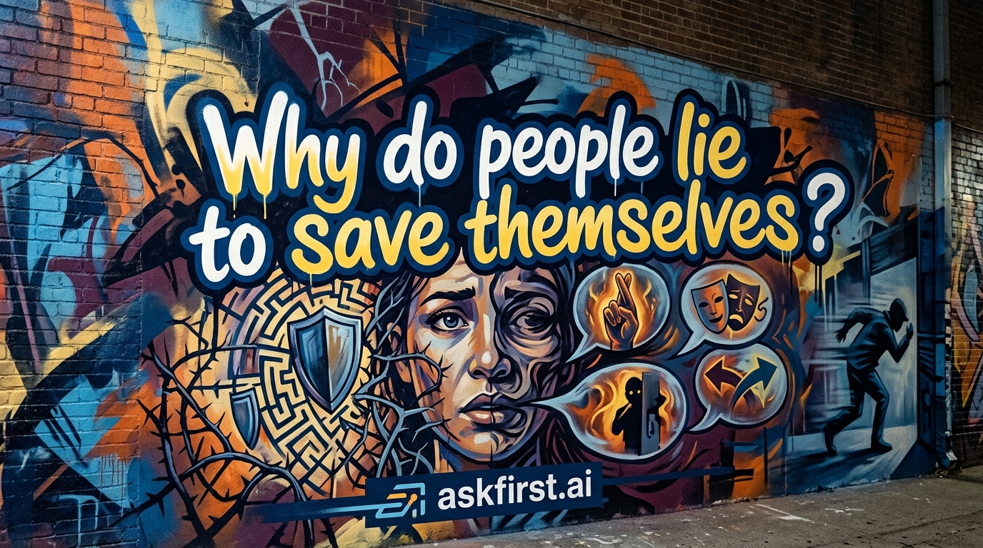 Why do people lie to save themselves? Why do people lie to save themselves?