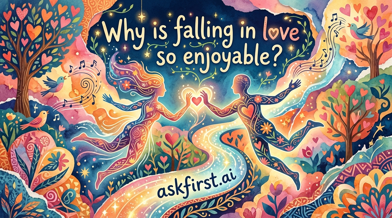 Why is falling in love so enjoyable? Why is falling in love so enjoyable?