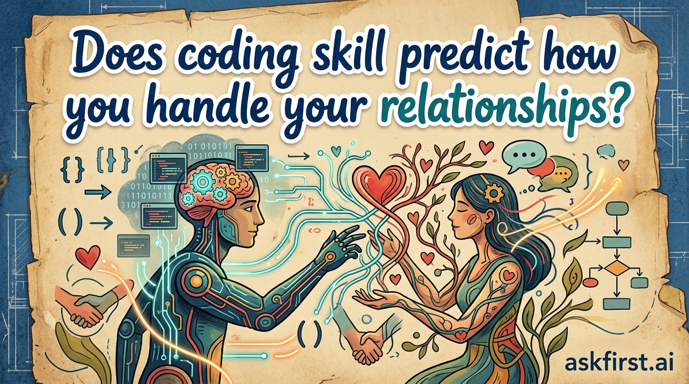 Does coding skill predict how you handle your relationships? Does coding skill predict how you handle your relationships?