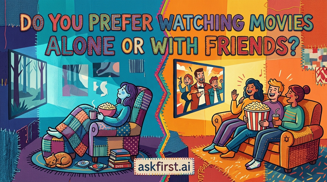 Do you prefer watching movies alone or with friends? Do you prefer watching movies alone or with friends?