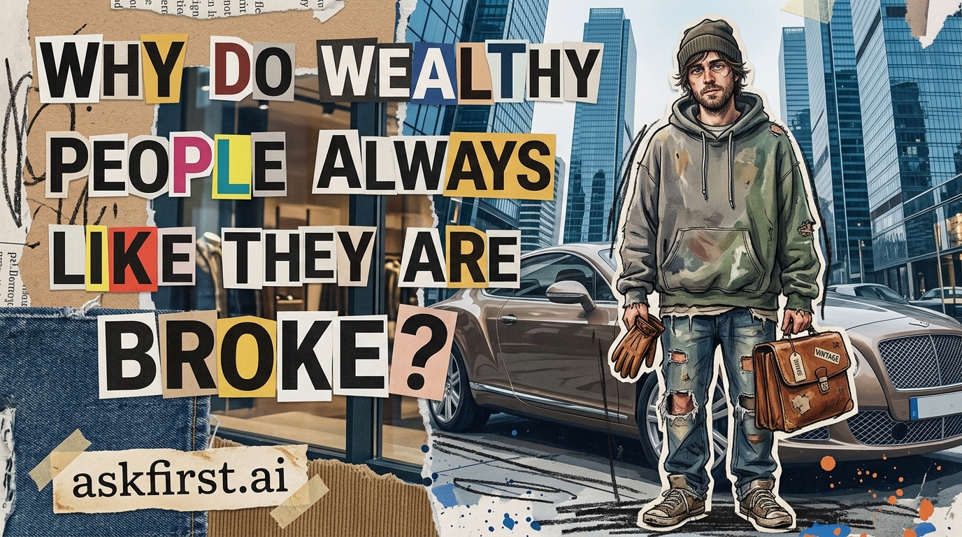 Why do wealthy people always dress like they are broke? Why do wealthy people always dress like they are broke?