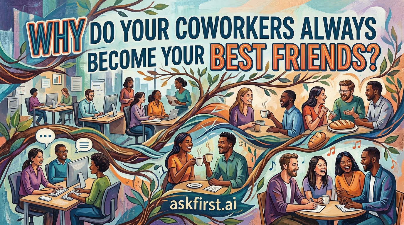 Why do your coworkers always become your best friends? Why do your coworkers always become your best friends?