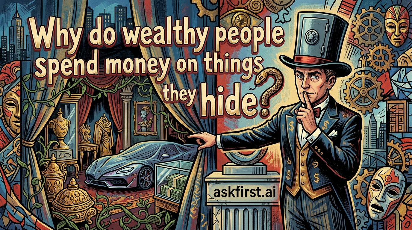 Why do wealthy people spend money on things they hide? Why do wealthy people spend money on things they hide?