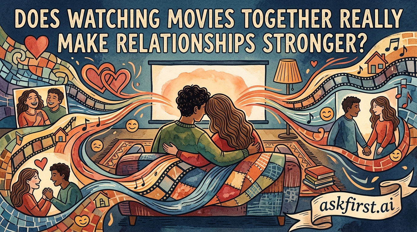 Does watching movies together really make relationships stronger? Does watching movies together really make relationships stronger?