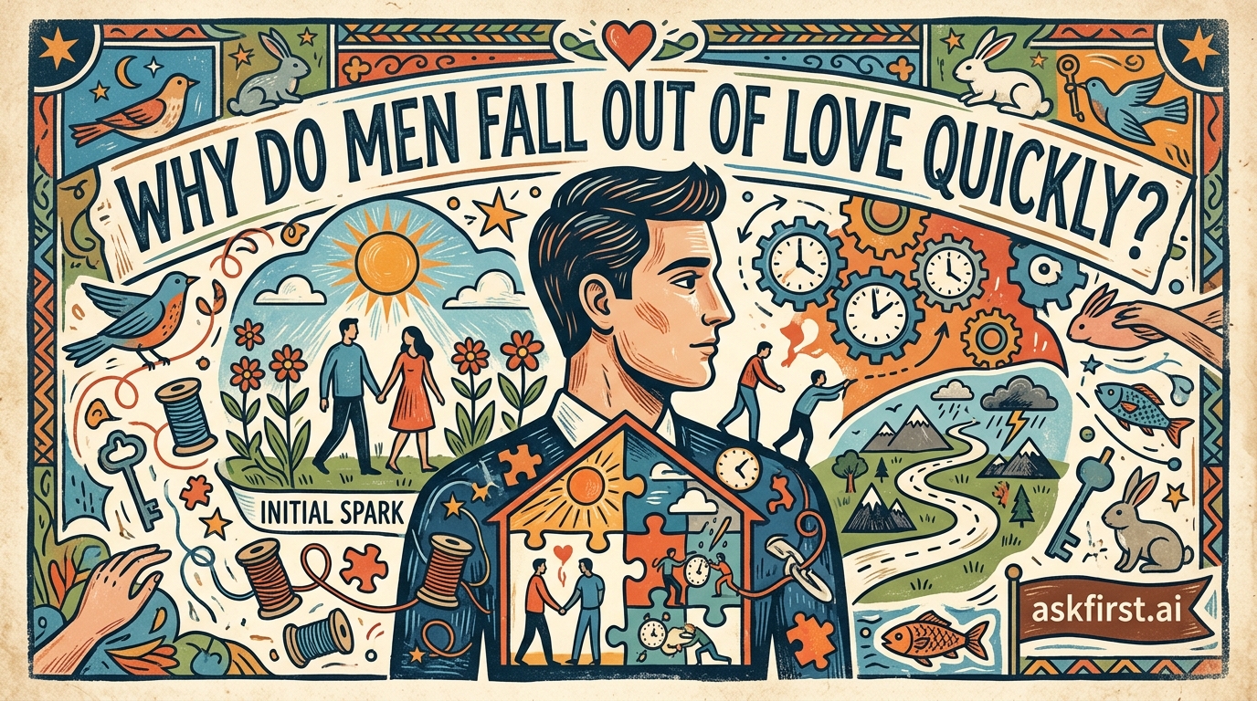 Why do men fall out of love quickly? Why do men fall out of love quickly?