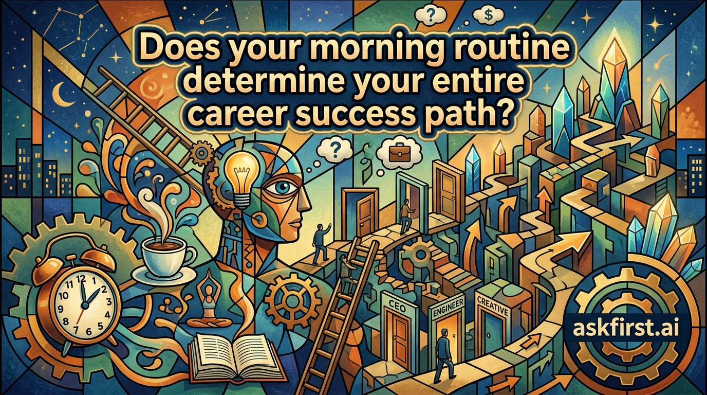 Does your morning routine determine your entire career success path? Does your morning routine determine your entire career success path?