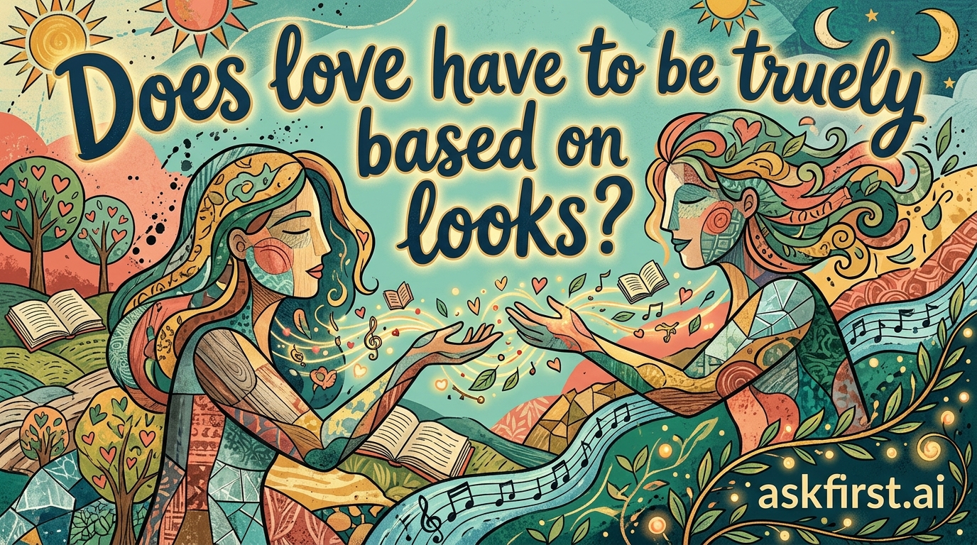 Does love have to be truely based on looks? Does love have to be truely based on looks?