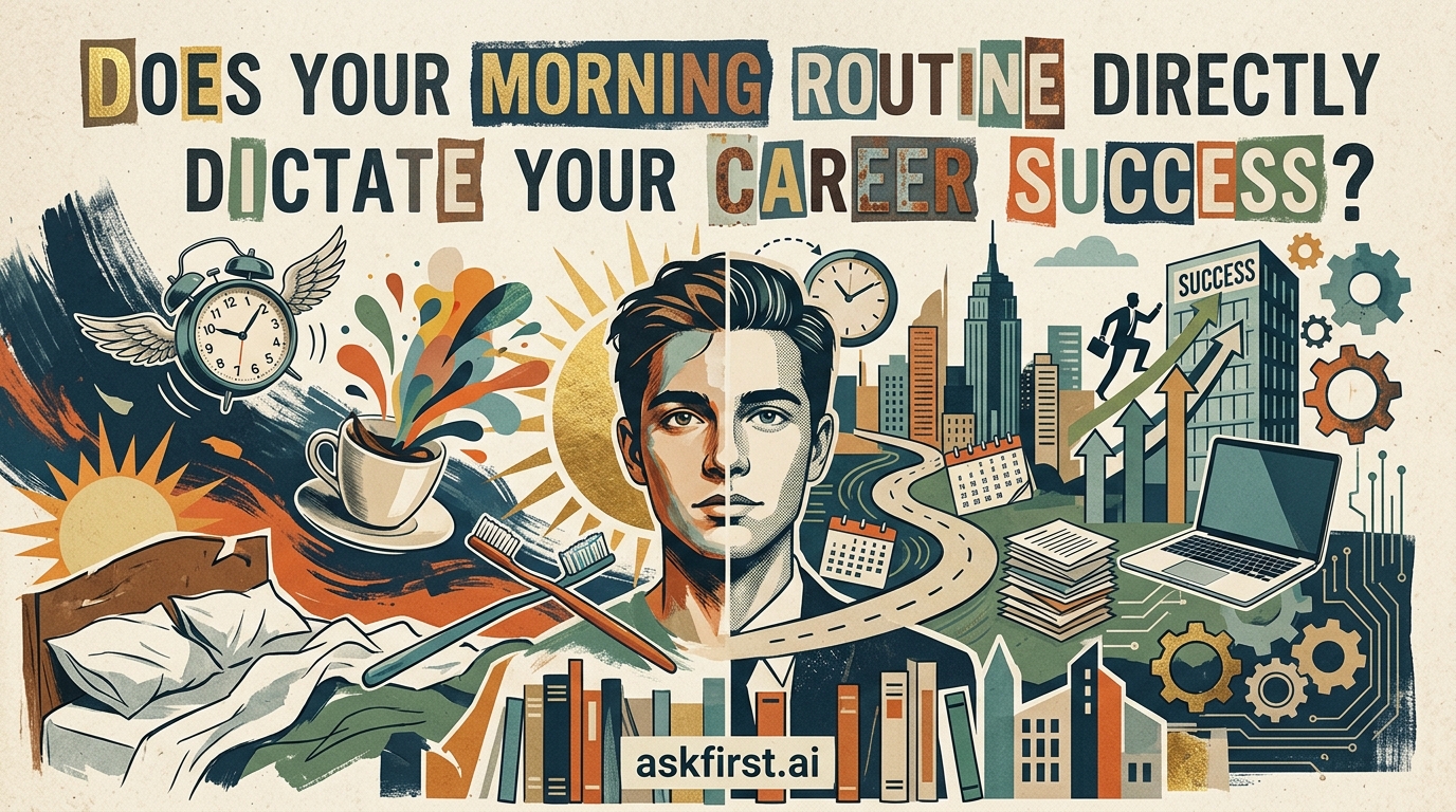 Does your morning routine directly dictate your career success? Does your morning routine directly dictate your career success?