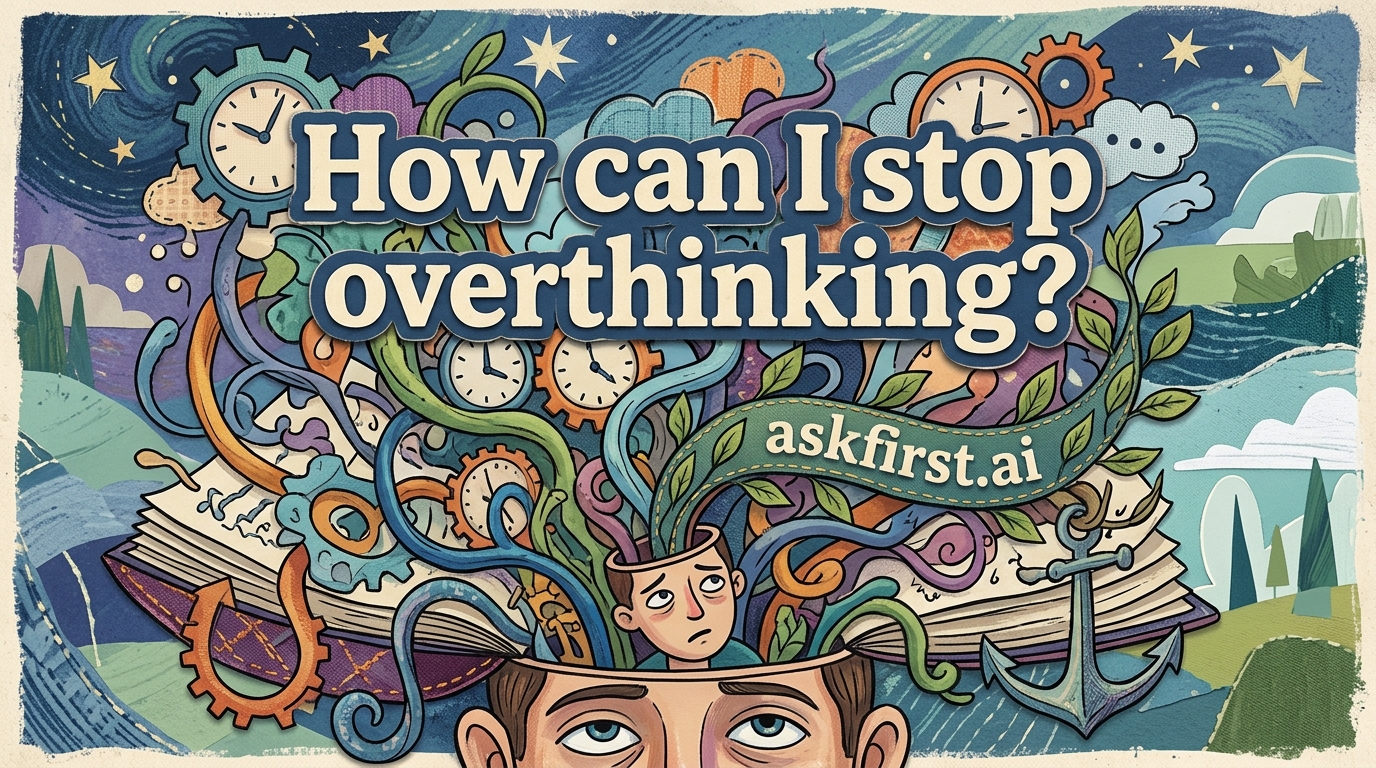 How can I stop overthinking? How can I stop overthinking?