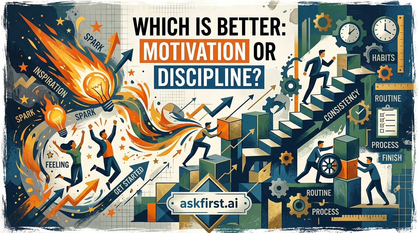 Which Is Better: Motivation or Discipline? Which Is Better: Motivation or Discipline?