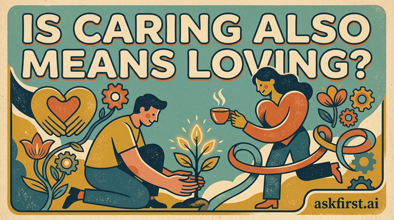 Is caring also means loving? Is caring also means loving?