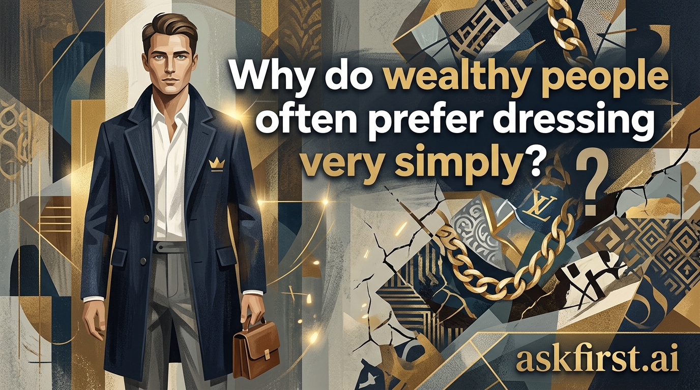 Why do wealthy people often prefer dressing very simply? Why do wealthy people often prefer dressing very simply?