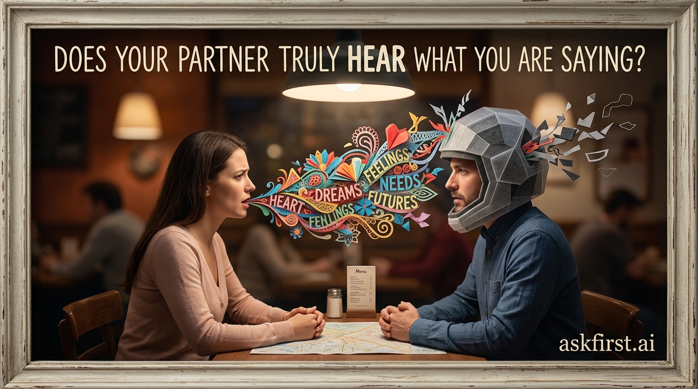Does your partner truly hear what you are saying? Does your partner truly hear what you are saying?