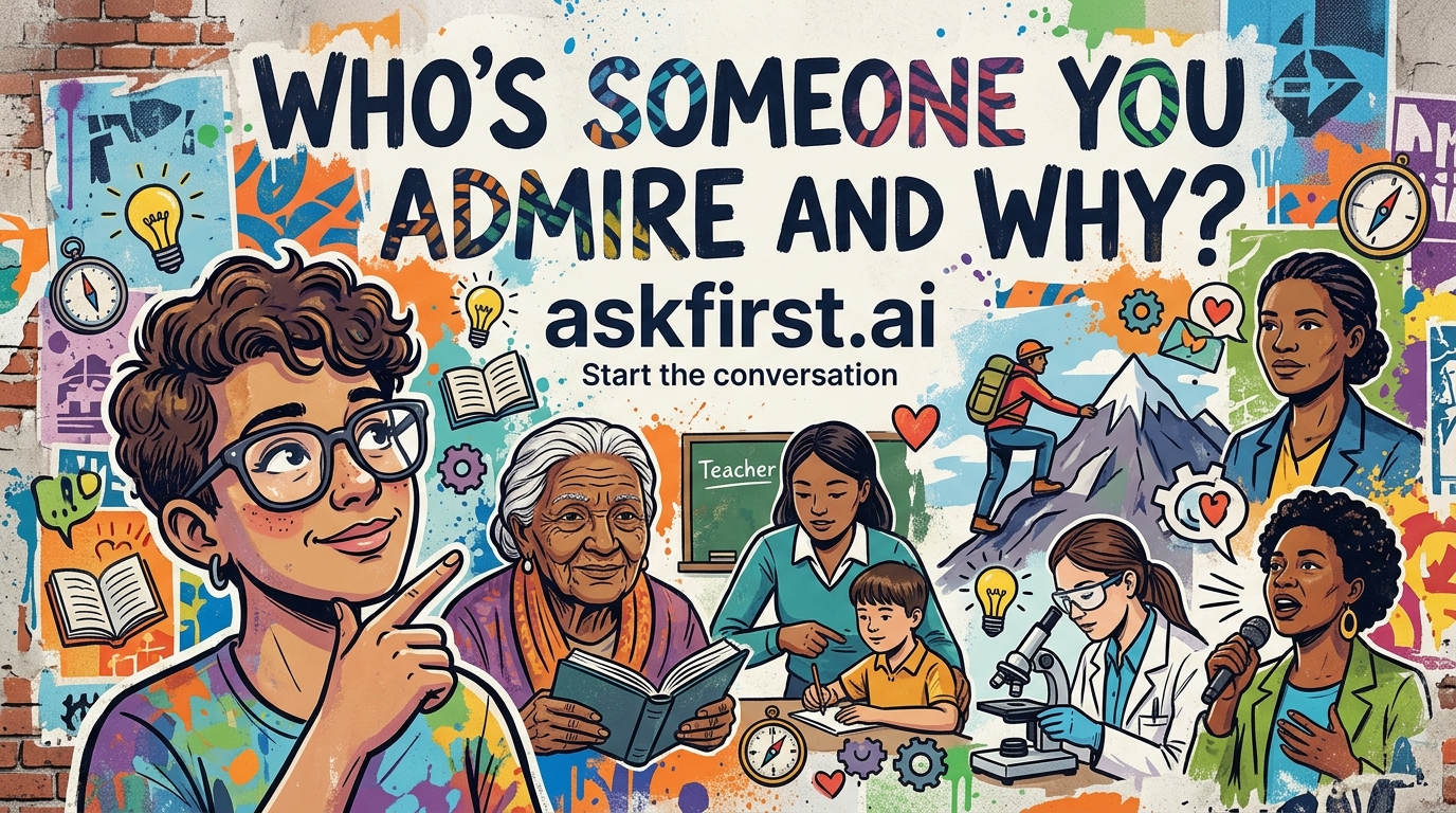 Who’s someone you admire and why? Who’s someone you admire and why?