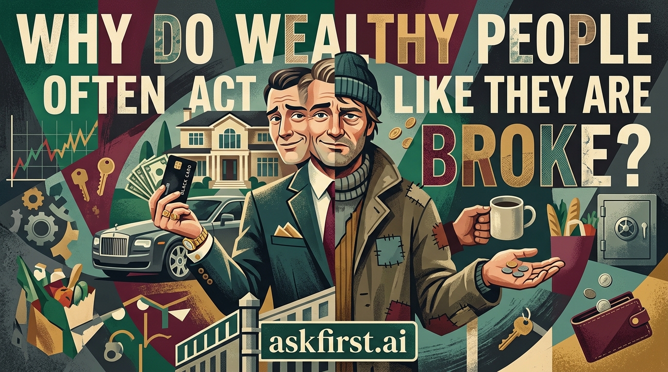 Why do wealthy people often act like they are broke? Why do wealthy people often act like they are broke?