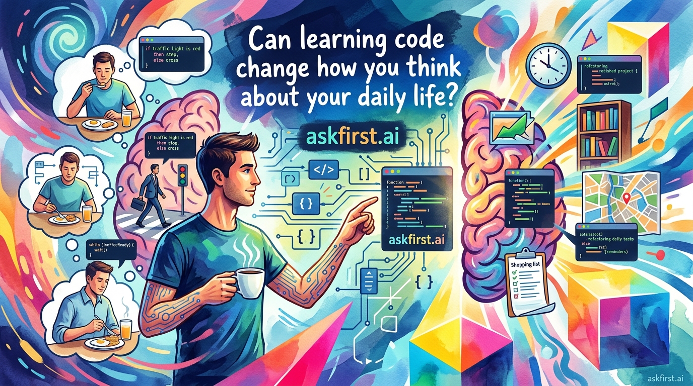 Can learning code change how you think about your daily life? Can learning code change how you think about your daily life?