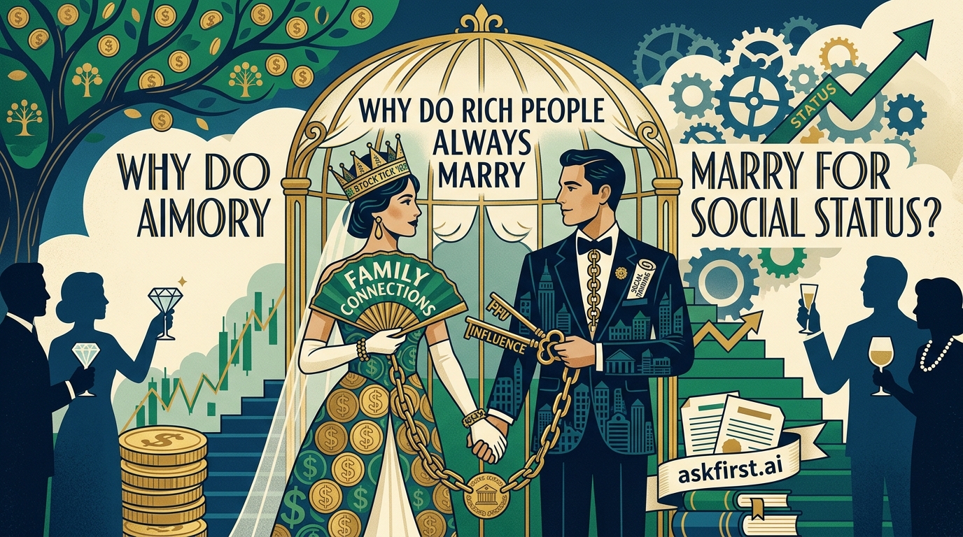 Why do rich people always marry for social status? Why do rich people always marry for social status?