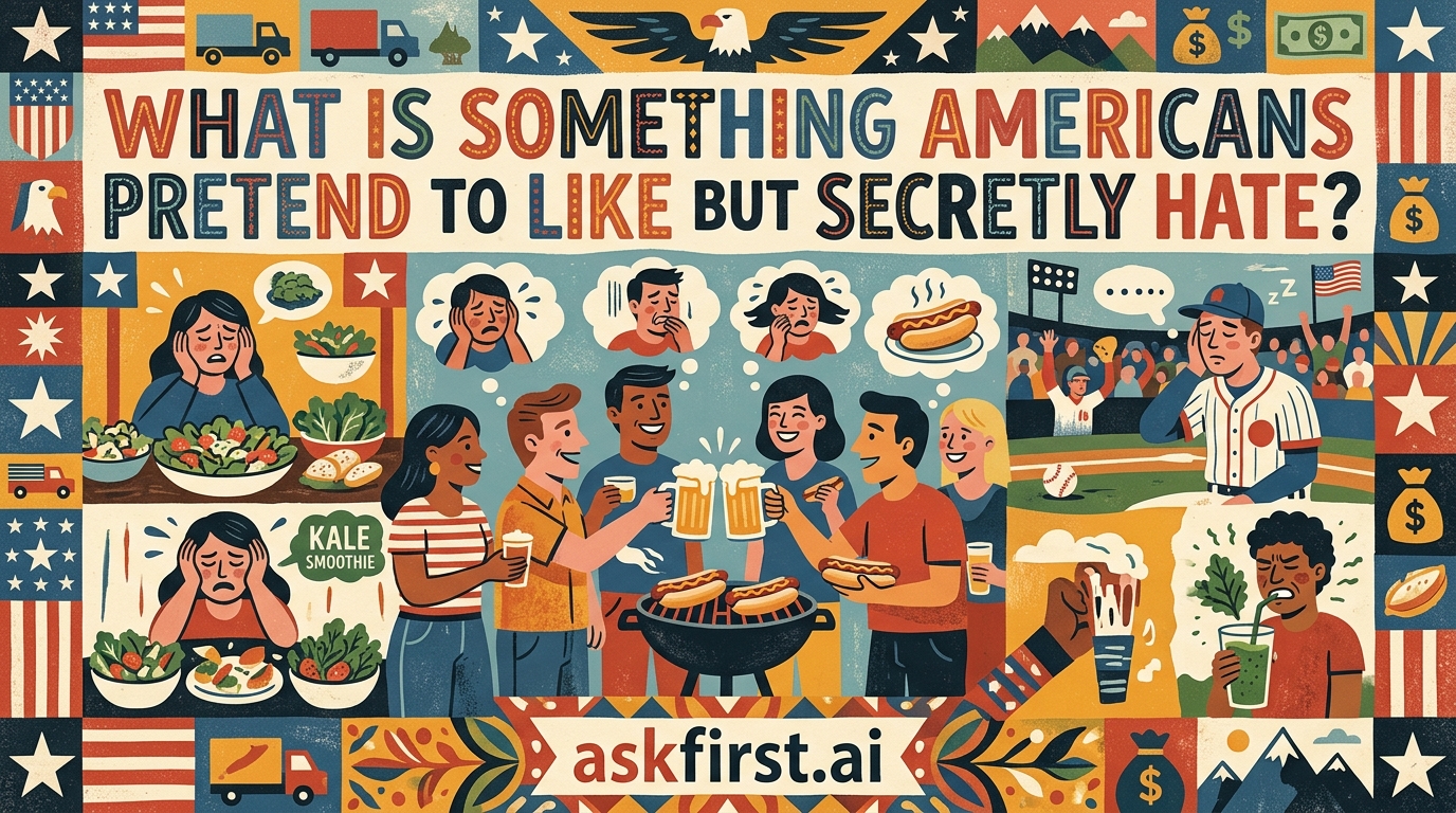 What is something Americans pretend to like but secretly hate? What is something Americans pretend to like but secretly hate?