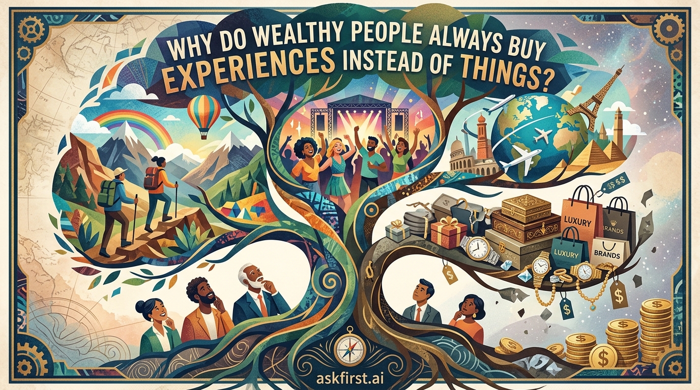 Why do wealthy people always buy experiences instead of things? Why do wealthy people always buy experiences instead of things?