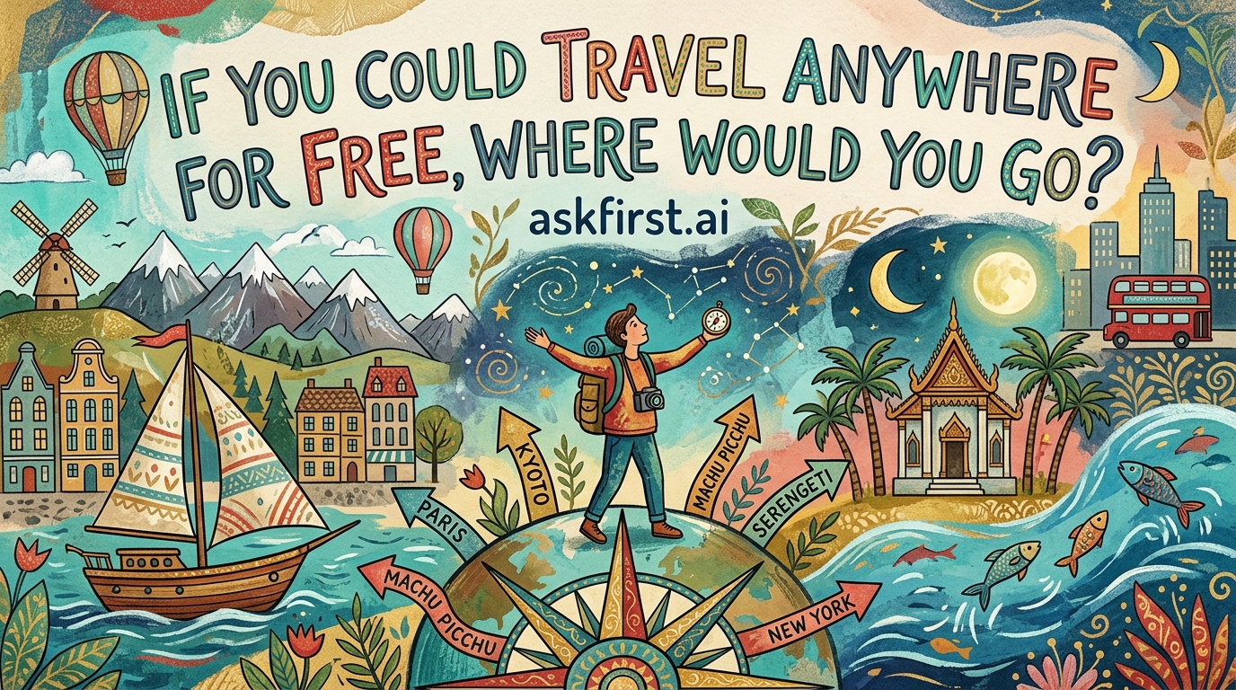 If you could travel anywhere for free, where would you go? If you could travel anywhere for free, where would you go?
