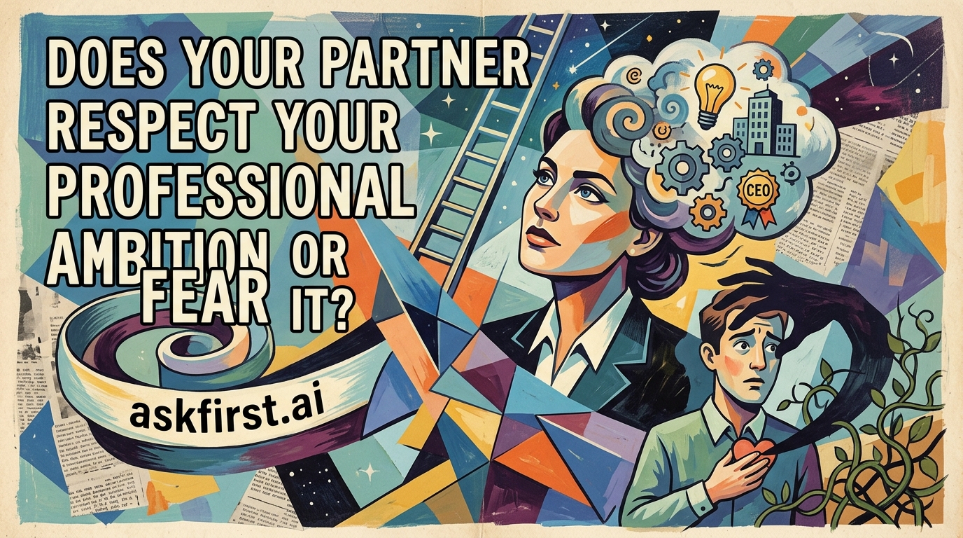 Does your partner respect your professional ambition or fear it? Does your partner respect your professional ambition or fear it?