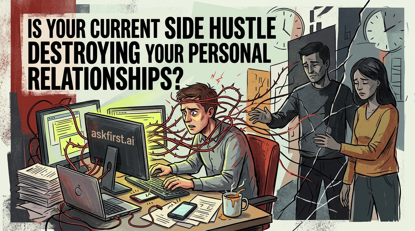 Is your current side hustle destroying your personal relationships? Is your current side hustle destroying your personal relationships?