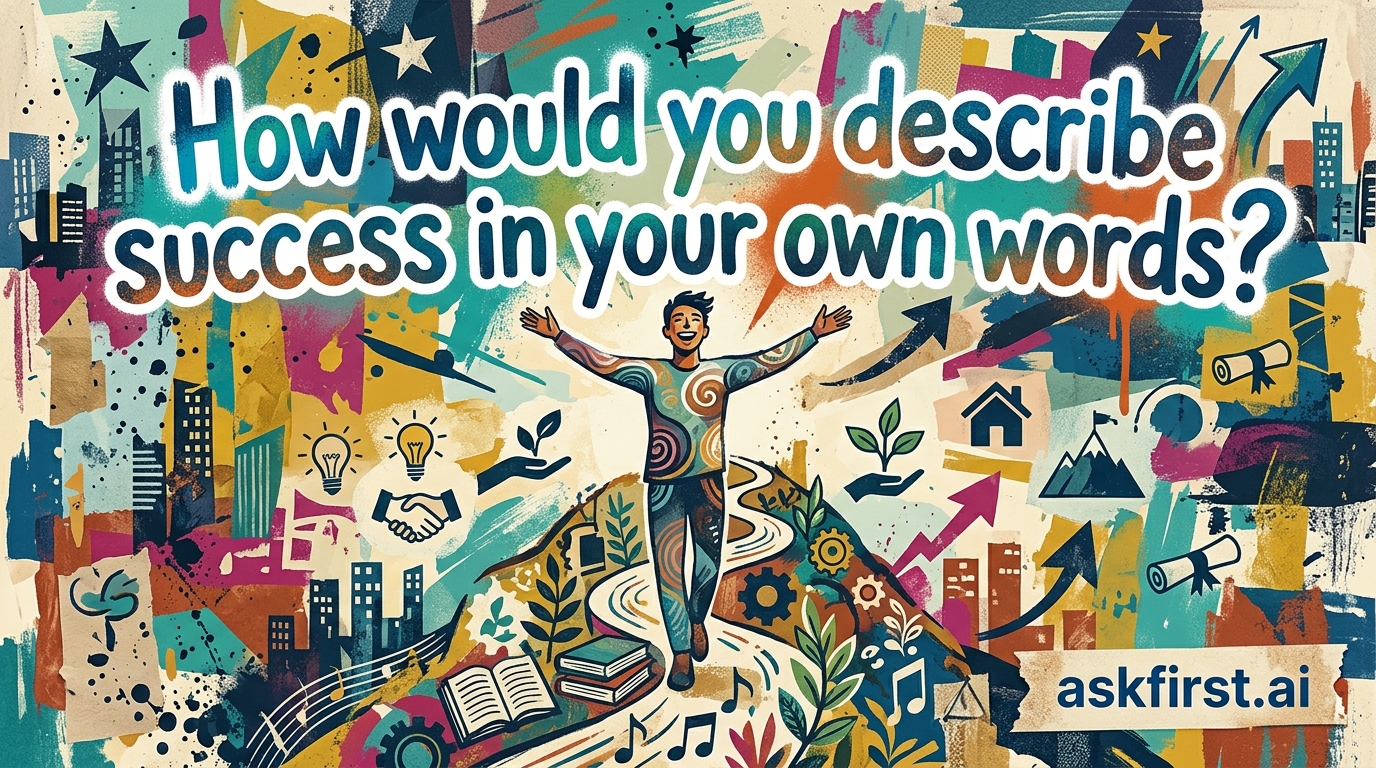 How would you describe success in your own words? How would you describe success in your own words?