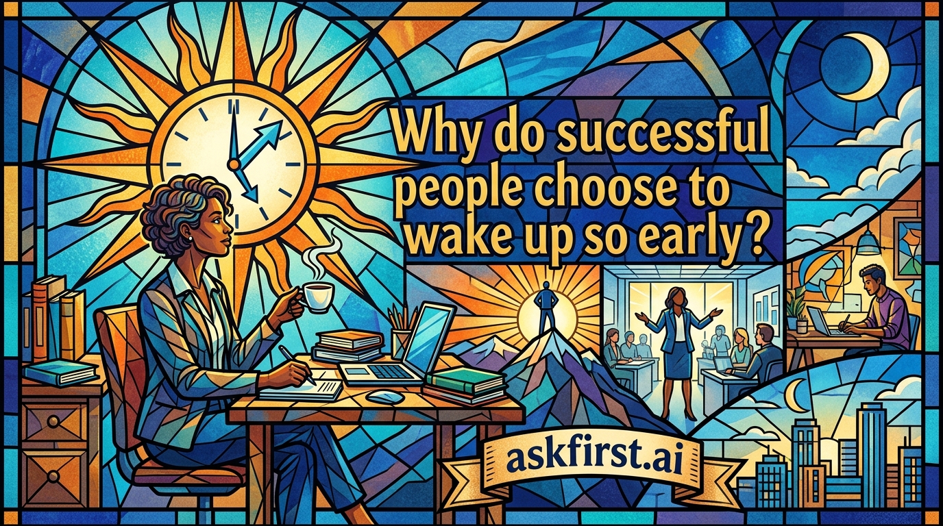 Why do successful people choose to wake up so early? Why do successful people choose to wake up so early?