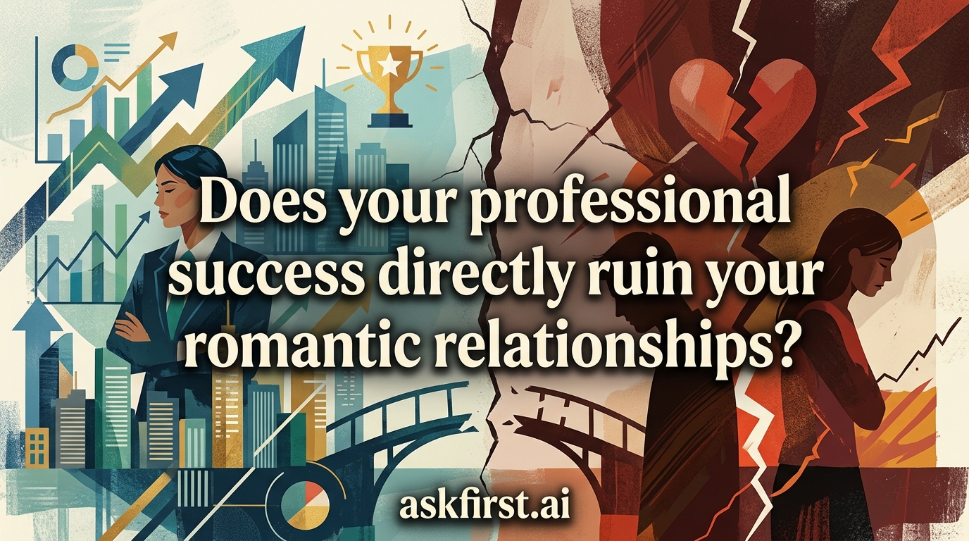 Does your professional success directly ruin your romantic relationships? Does your professional success directly ruin your romantic relationships?