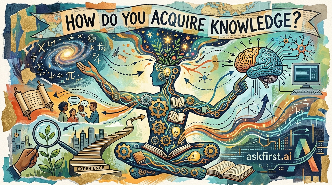 How do you acquire knowledge? How do you acquire knowledge?