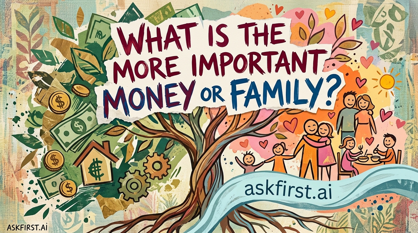 What is the more important money or family? What is the more important money or family?