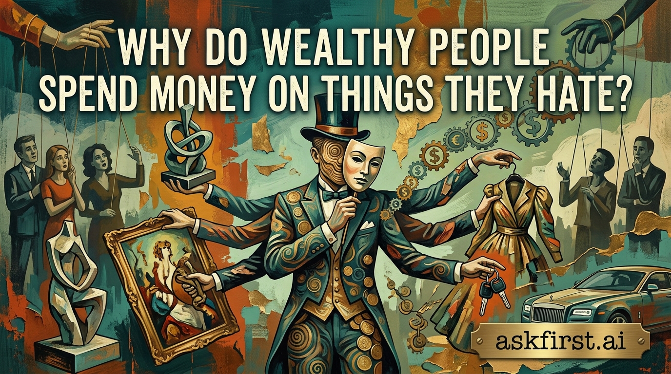 Why do wealthy people spend money on things they hate? Why do wealthy people spend money on things they hate?
